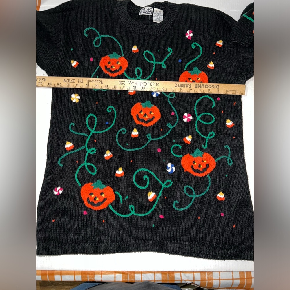 Vintage Basic Editions Halloween Pumpkin Shoulder… - image 3